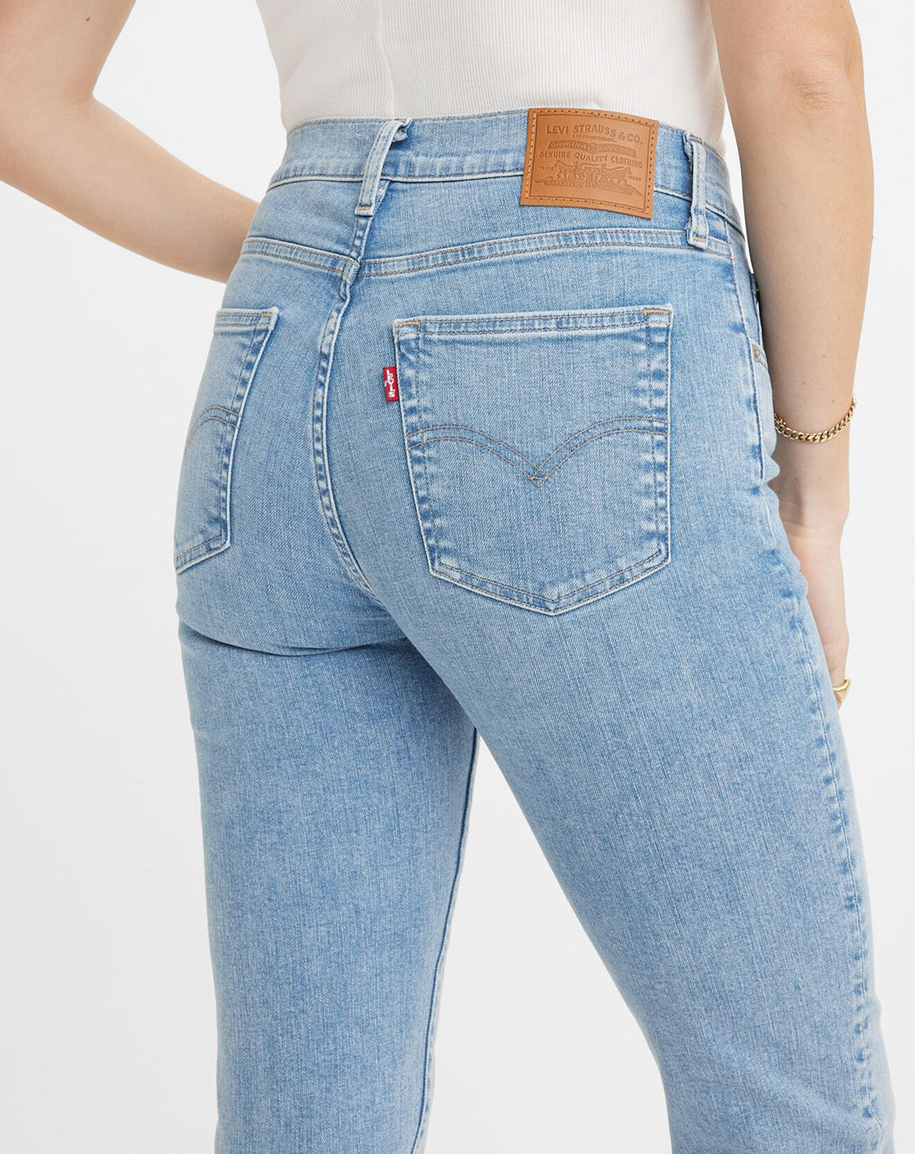 Levi's® Jean 724 High Rise Slim taille haute bleu