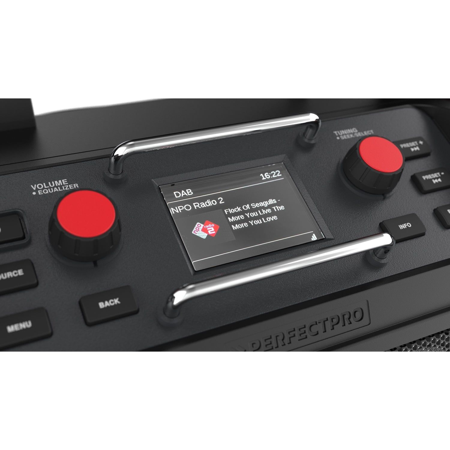Perfectpro RP2 ROCKPRO Bouwradio Oplaadbaar DAB  Bluetooth