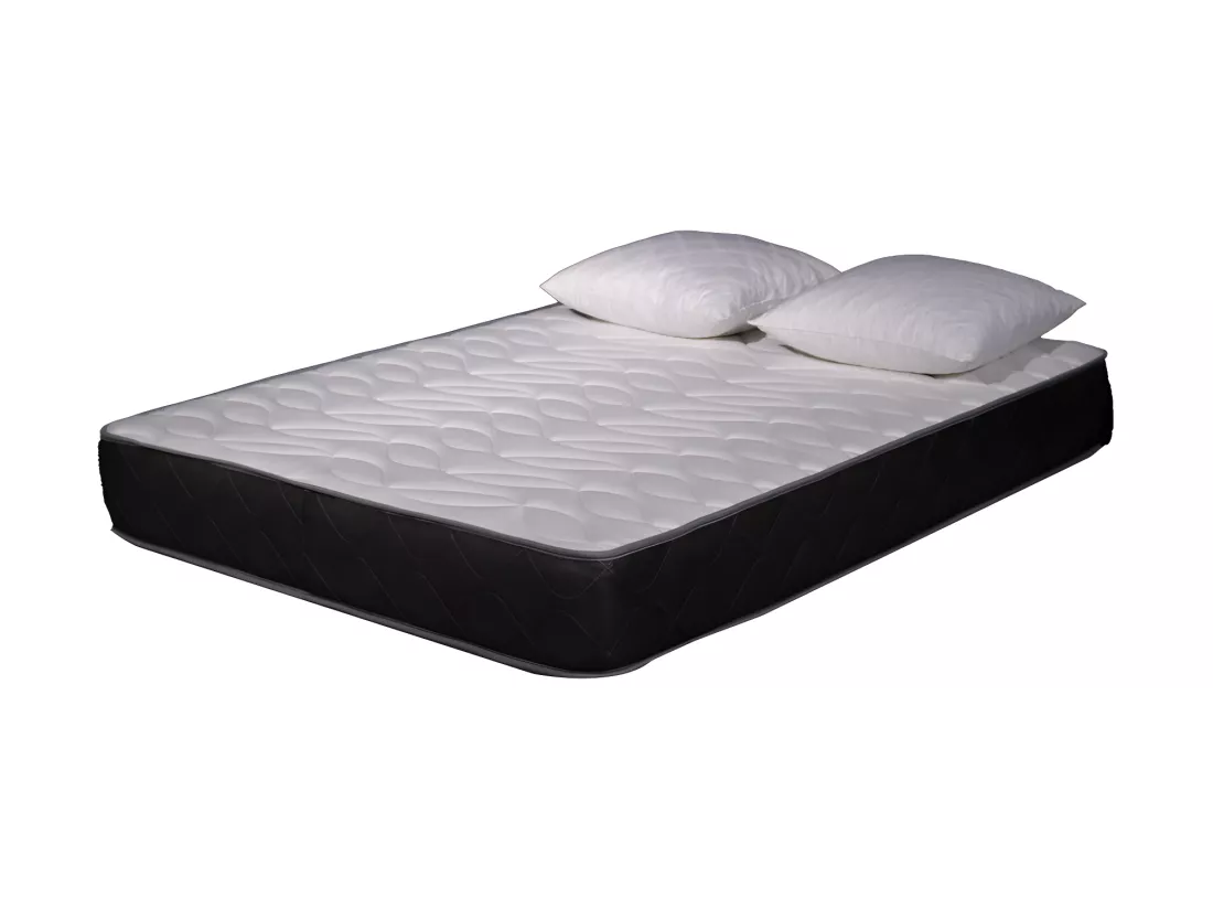 Matelas mousse Luxe - 180x200cm et 2 Oreillers accueil mémoire de forme 60x60cm - mousse - 24 cm