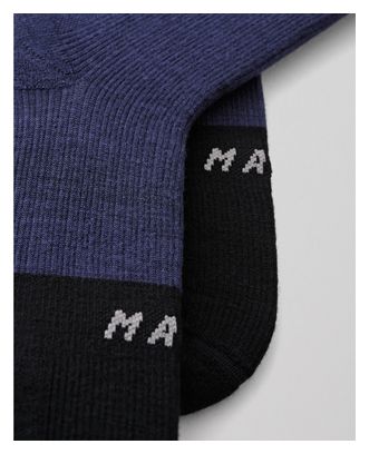 Chaussettes Maap Division Merino Bleu/Noir