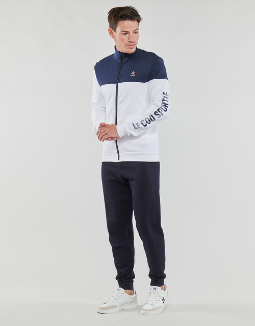Le Coq Sportif - SAISON 2 FZ SWEAT N°1 M - Blanc / Marine