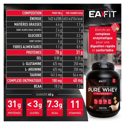 EAFIT Pure Whey Caramel 850gr
