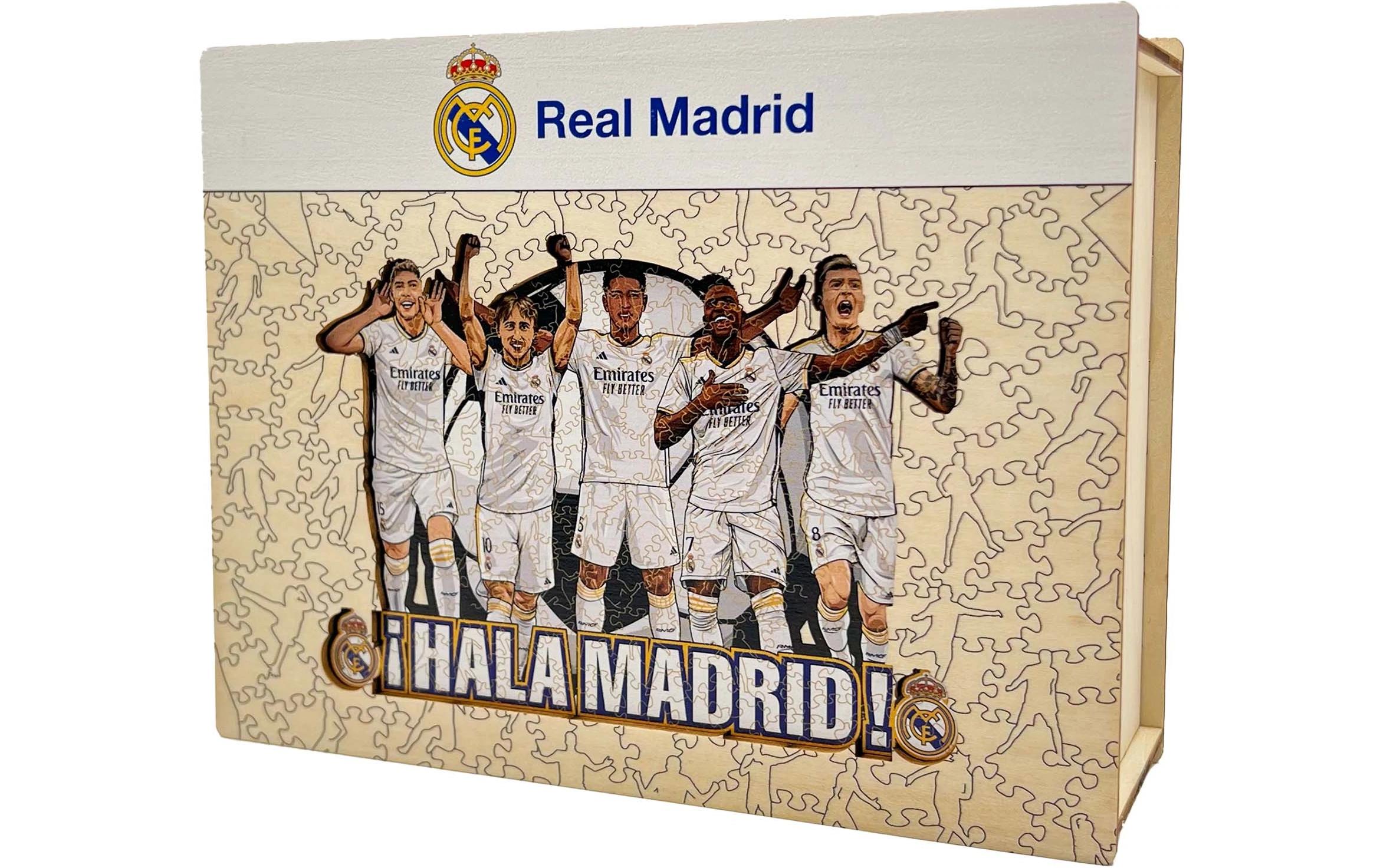 Real Madrid CF - 5 SpielerOffizielles Holzpuzzle, Grösse M