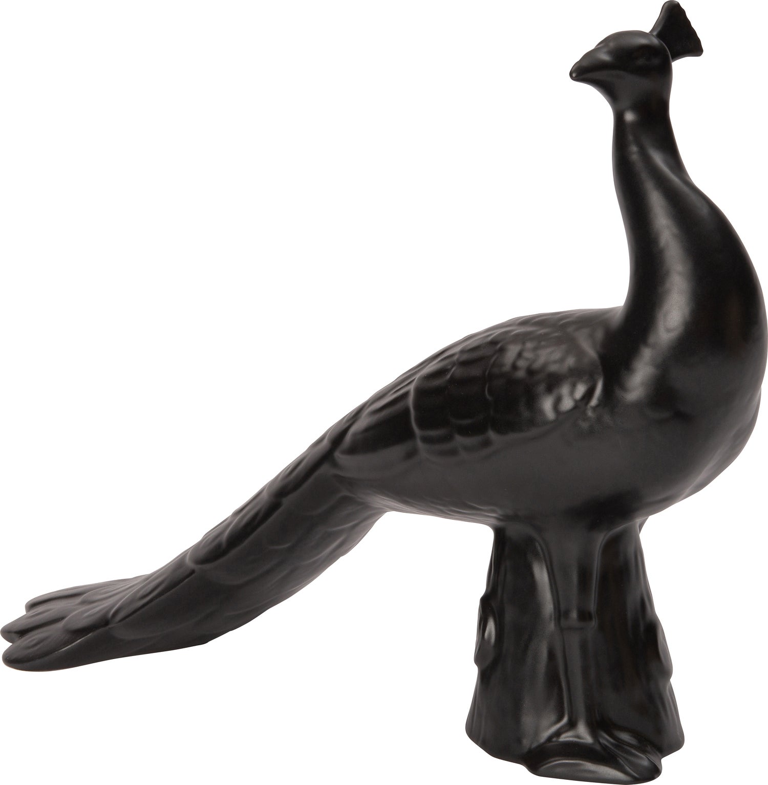 Intratuin beeld pauw zwart 42 x 16,5 x 34 cm