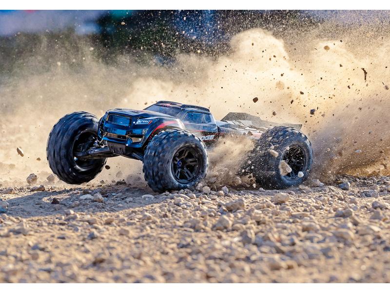 Traxxas Monster Truck Sledge VXL-6S 4WD, Blau 1:8, ARTR Ultimativer Monstertruck für Off-Road Bashing mit bis zu 110 km/h