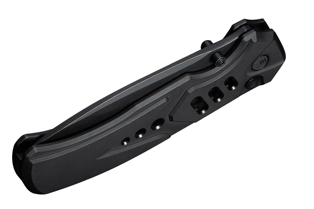 WE Knife Zentron WE24094-1 Blackwashed Böhler M390, Black Titanium, zakmes