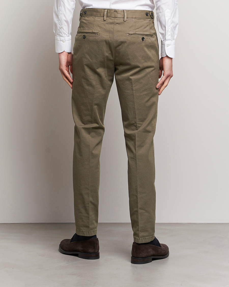 Oscar Jacobson Danwick Cotton Trousers Olive