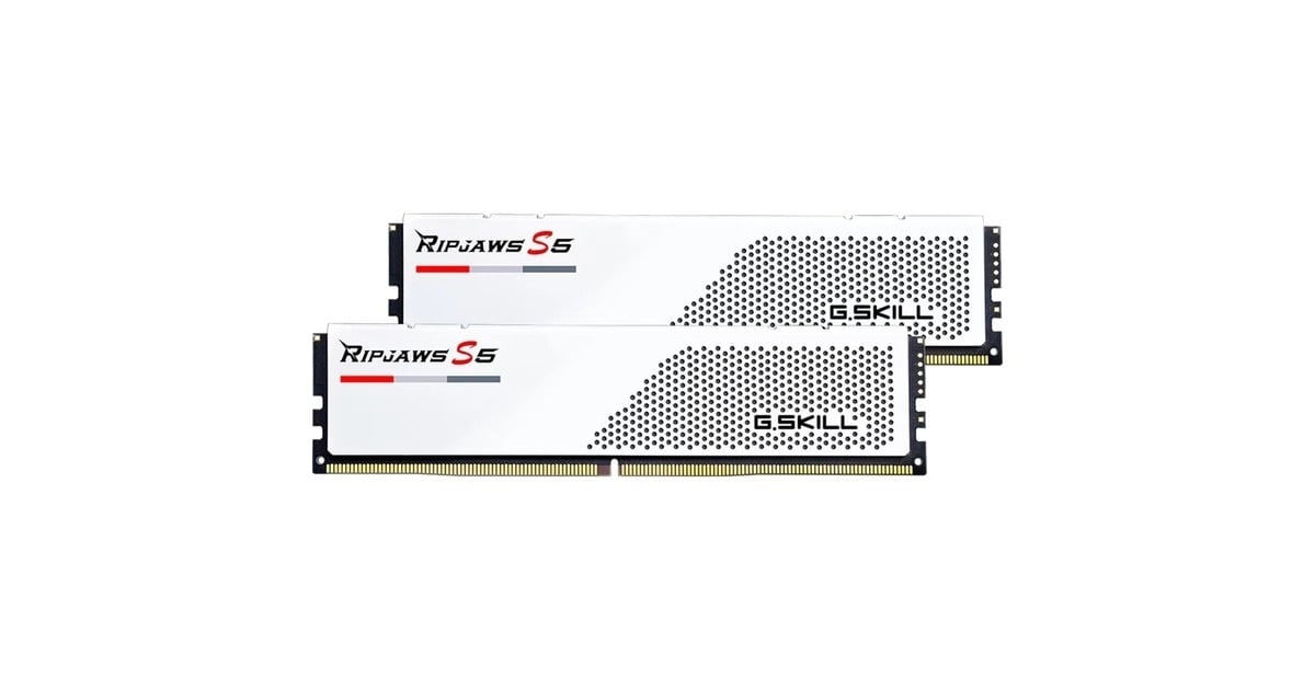 G.Skill64 GB DDR5-6000 (2x 32 GB) Kit werkgeheugen  (F5-6000J2836G32GX2-RS5W, Ripjaws S5, XMP 3.0)