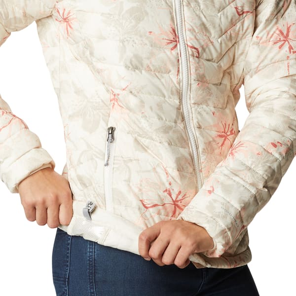 Doudoune randonnée COLUMBIA POWDER LITE HOODED JKT W CHALK AURELIAN