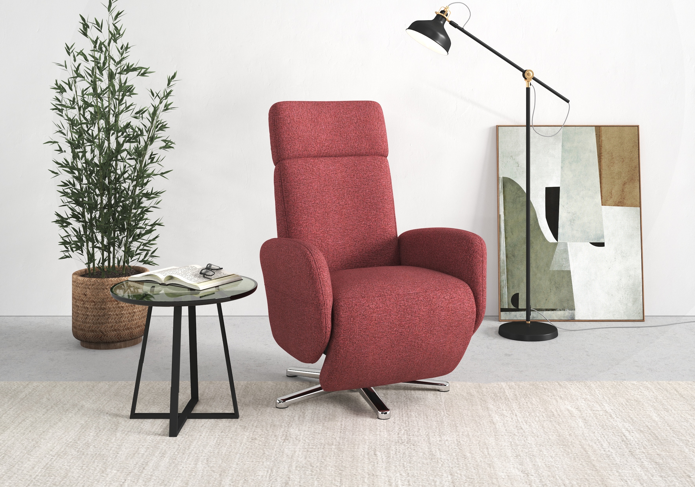 sit&more TV-Sessel »Grenoble, inkl. Kopfteilverstellung« wahlweise mit 2 Motoren, Akku & Aufstehhilfe