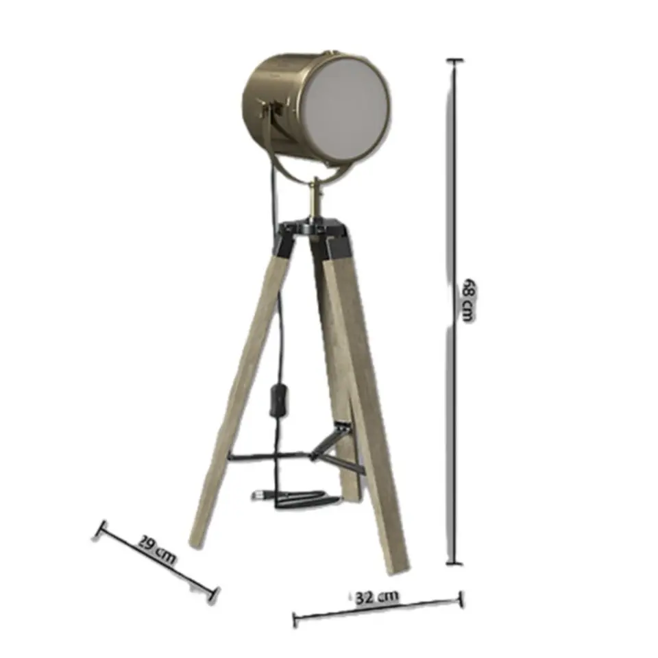 Atmosphera - Staande lamp - Metaal - Brons