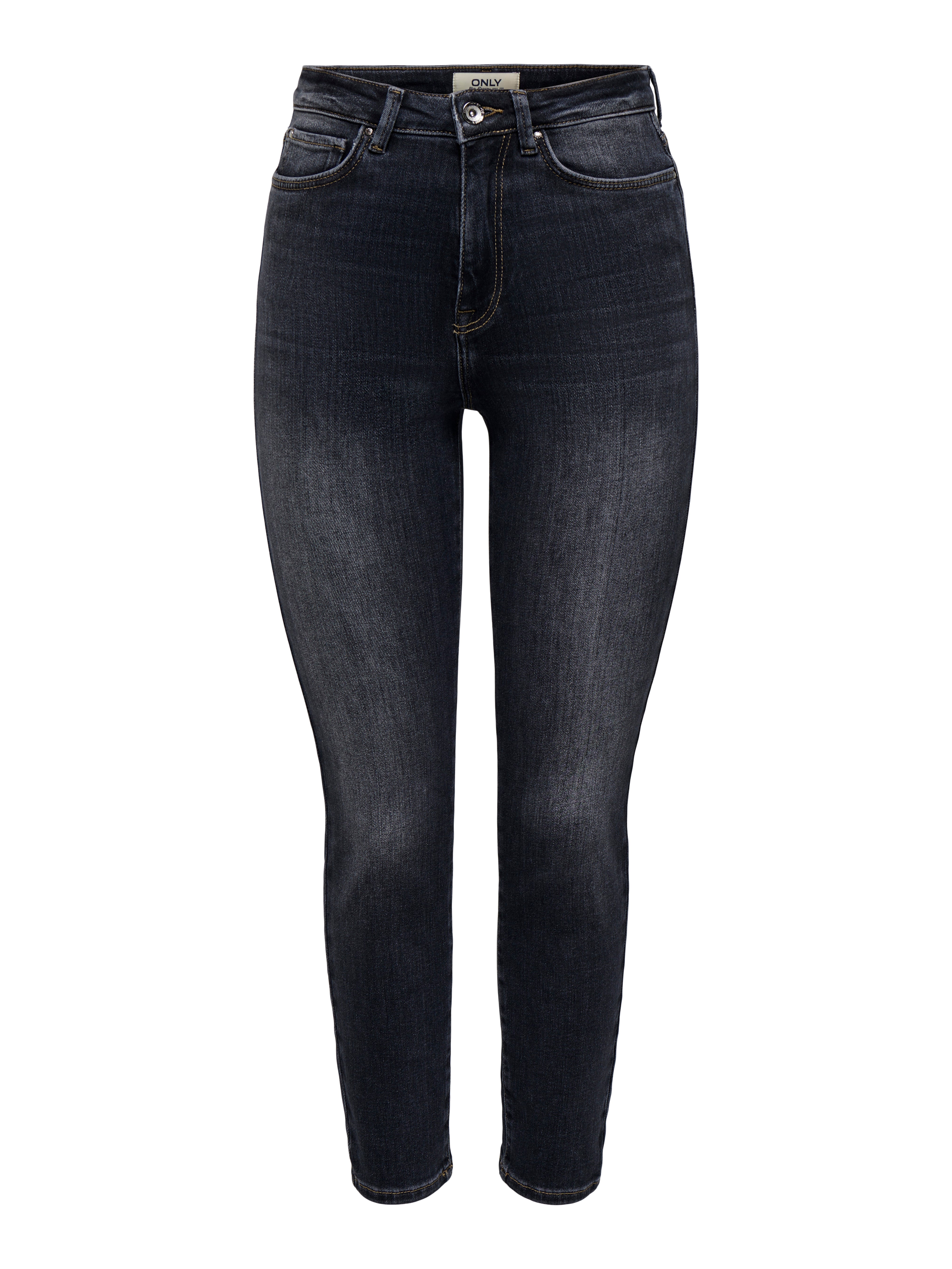 ONLEMILY Hohe Taille Gerade geschnitten Jeans Washed Black