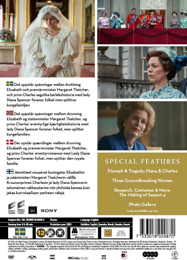 The Crown - Sæson 4 - DVD