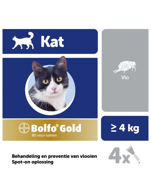 Bolfo Gold Kat 80 - Anti vlooienmiddel
