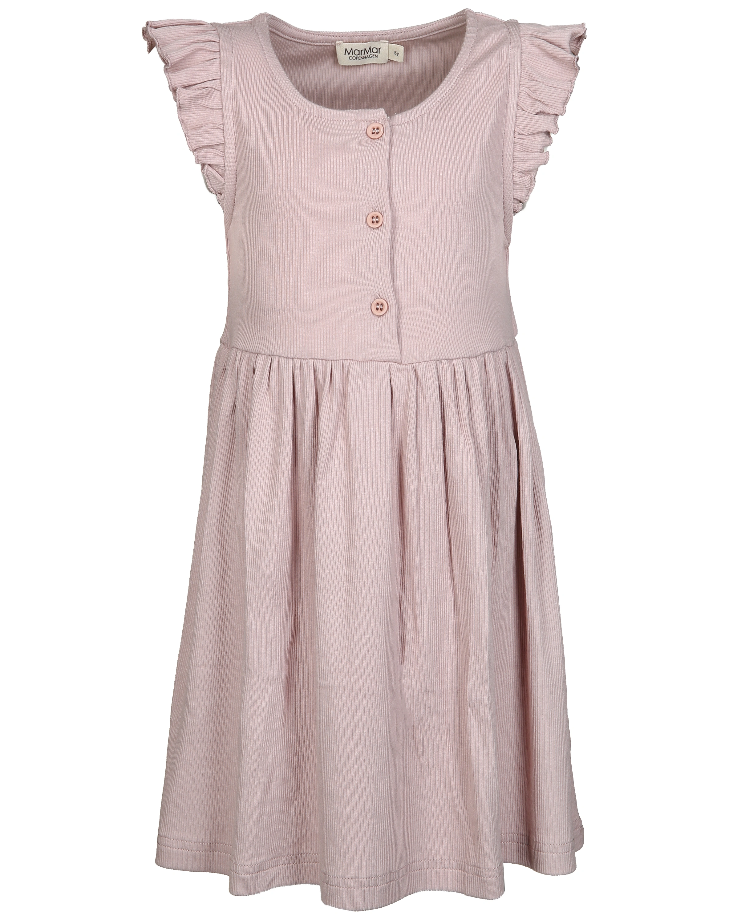 Kurzarmkleid DOVA FRILL in faded rose