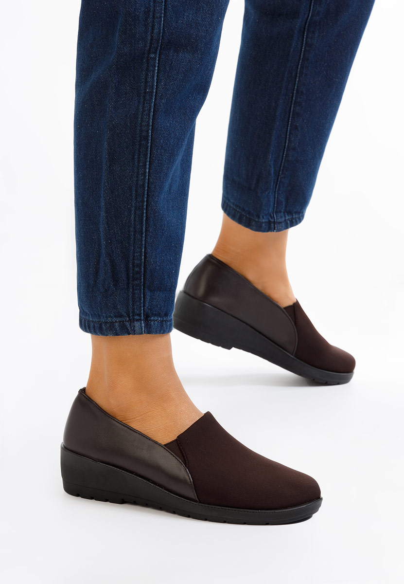 Mocassins à plateforme bruns Yanira