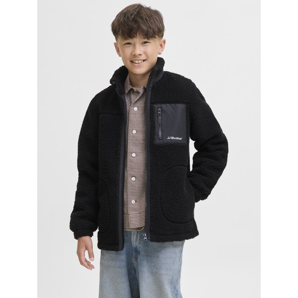 Køb Jack & Jones Junior Black Jjesoho Bamse Jakke Sn Jnr