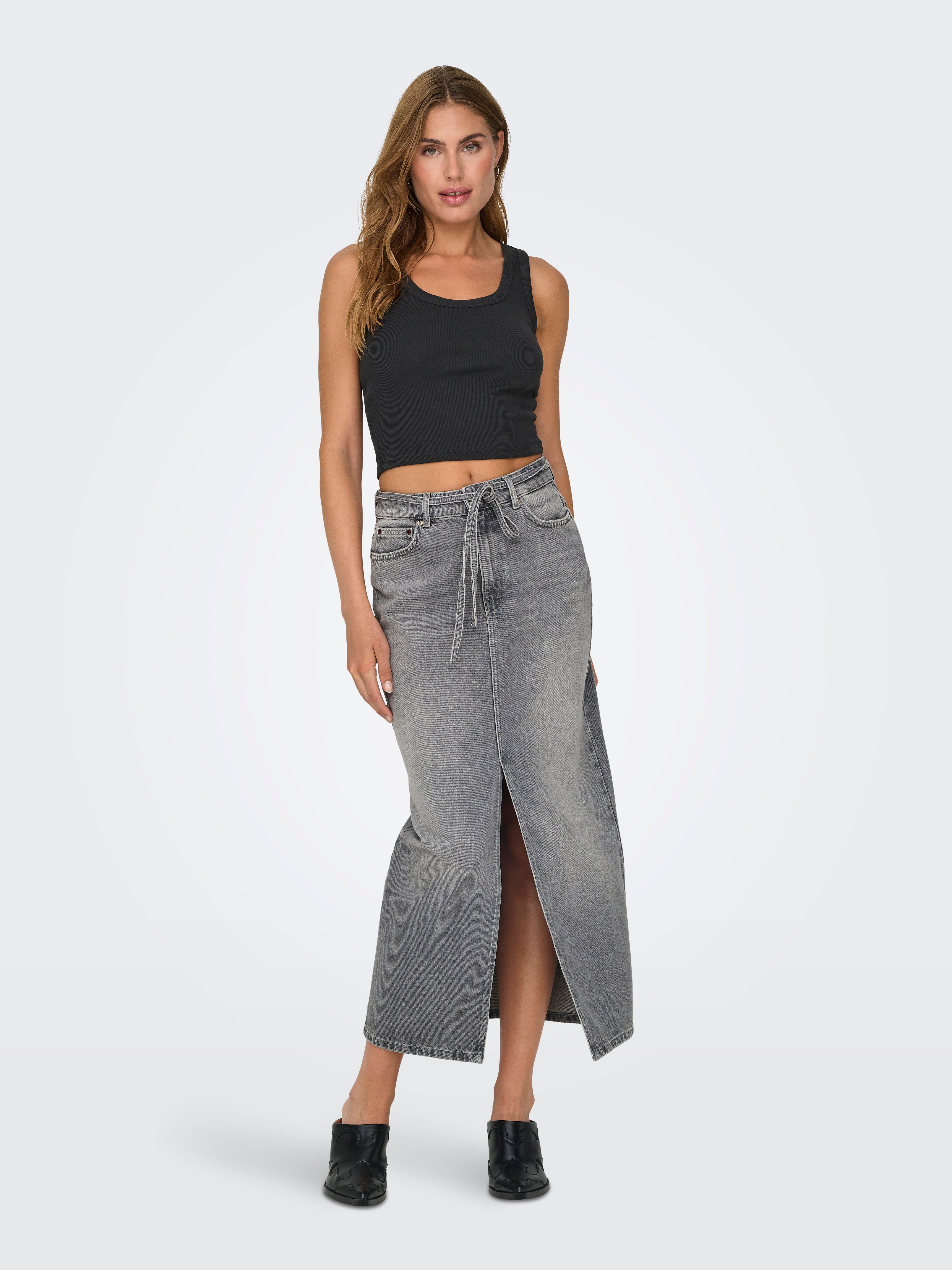 ONLGIANNA Jeansrock Medium Grey Denim
