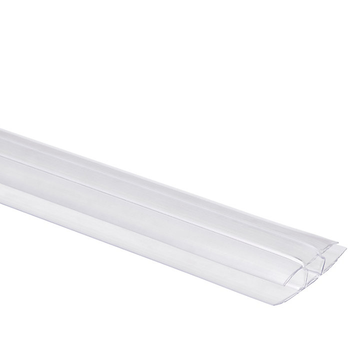 Profil H polycarbonate transparent 10 mm L.3 m