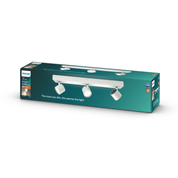 Philips opbouwspot MyLiving Star LED Wit 3 x 4.5W