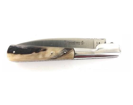 Vendetta 12 cm - Bélier - Guilloché Couteau de Poche PassionFrance
