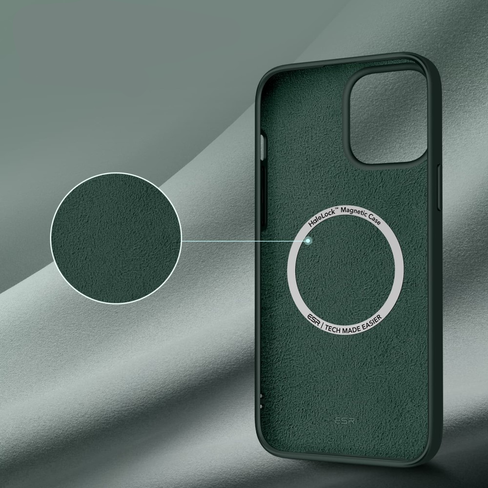 iPhone 13 Cloud Series MagSafe Silikon Case Hülle - Dunkelgrün