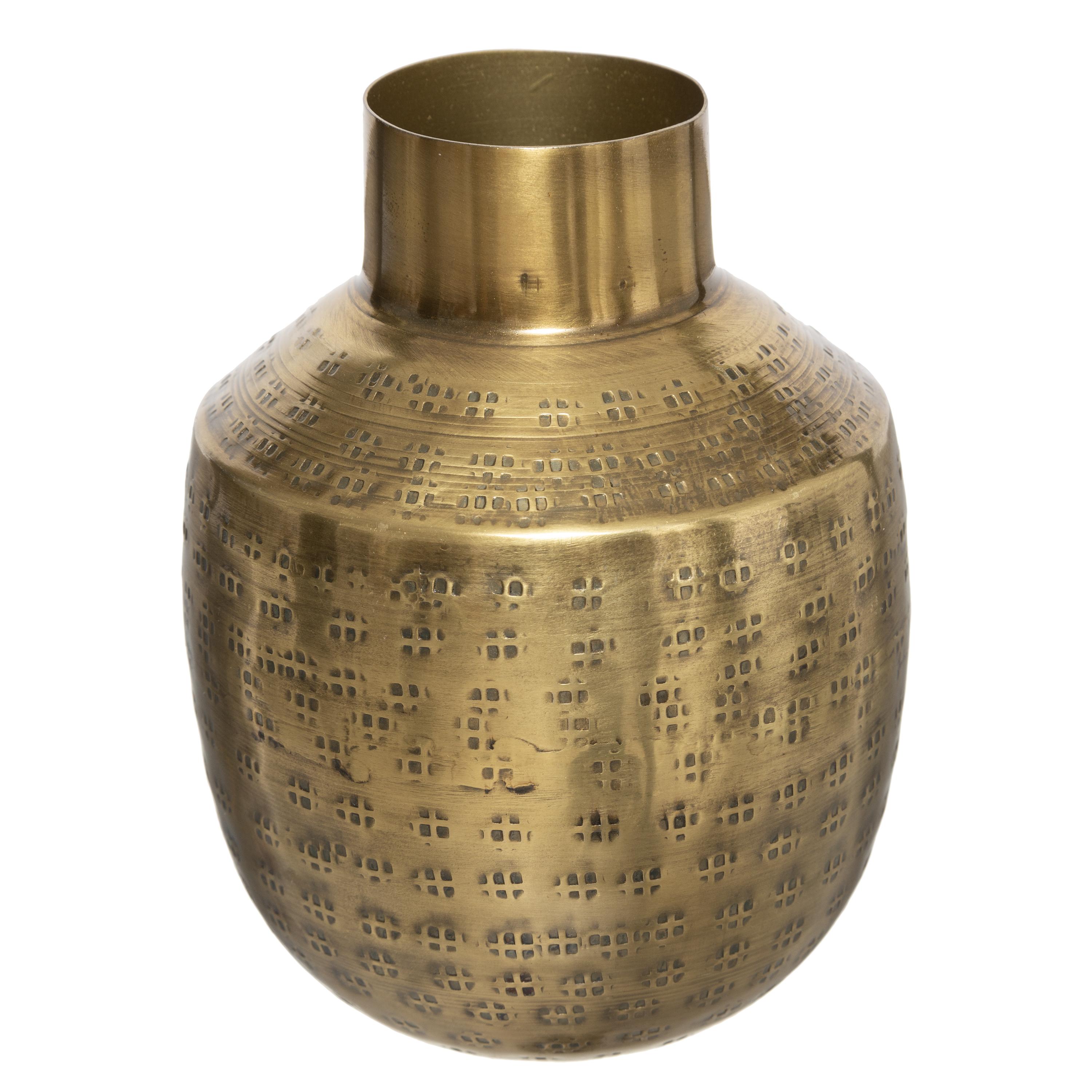 VASE METAL OASIS H.15CM