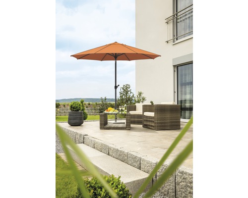 Schneider Adria parasol Ø 350 cm terracotta