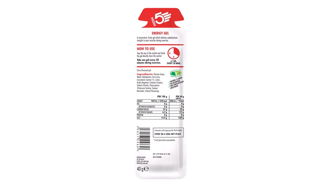 High5 Energy gel Citrus 32 ml.