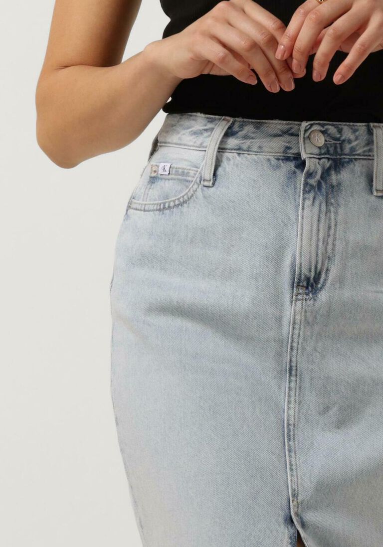 CALVIN KLEIN blauwe calvin klein maxirok maxi skirtda