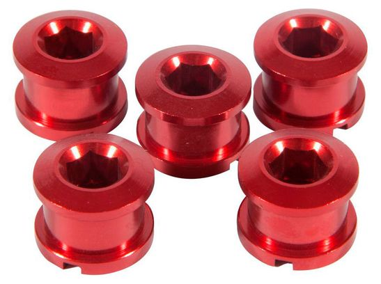 Pack de 5 vis INSIGHT pour couronne 8.5 x 4mm alu Rouge