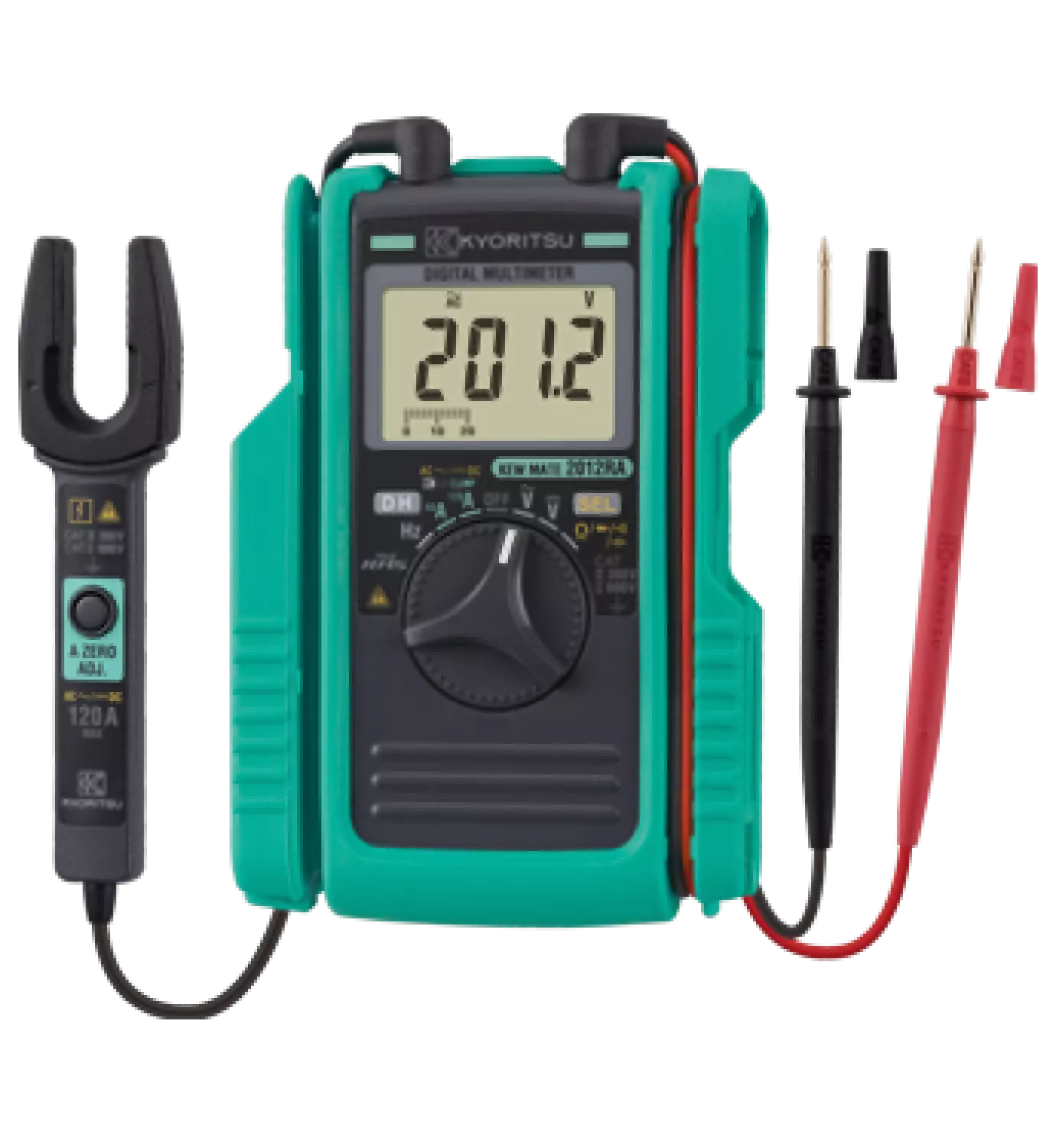 Kyoritsu 2012RA Digitale TRMS multimeter met stroomtang 12 mm