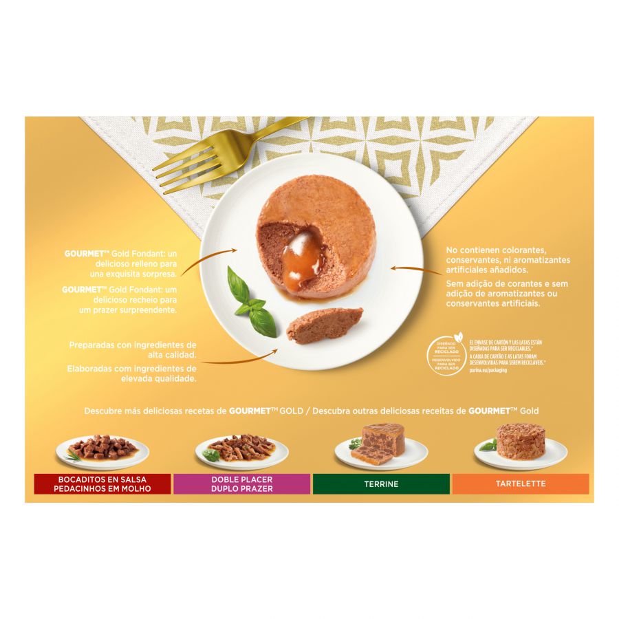 Gourmet Gold Fondant Sabores Variados - Multipack