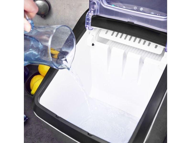 Gastroback Eiswürfelmaschine Bartender Pro 15 kg/24h Eiswürfelbereiter mit grossem Sichtfenster