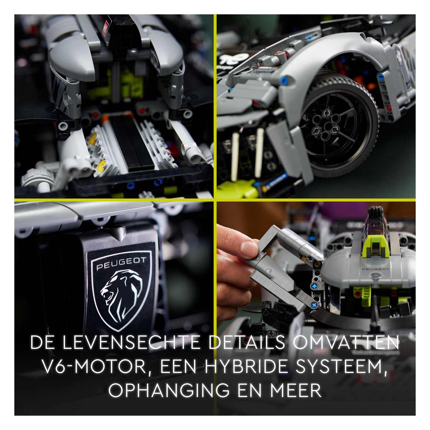 LEGO Technic 42156 Peugeot 9x8 24 Le Mans Hybrid Hypercar Auto