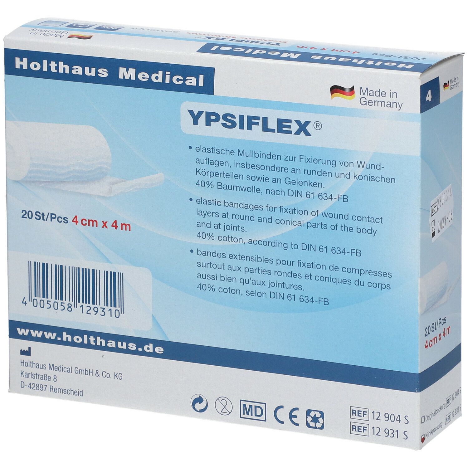 YPSIFLEX® Elastische Mullbinden 4 cm x 4 m
