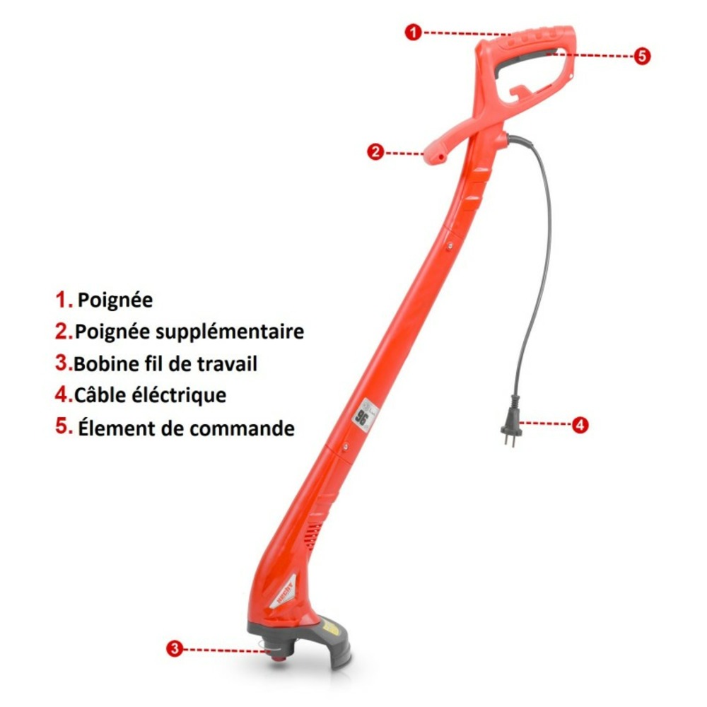 H 300 coupe herbe coupe bordure électrique léger 300w 1,4kg