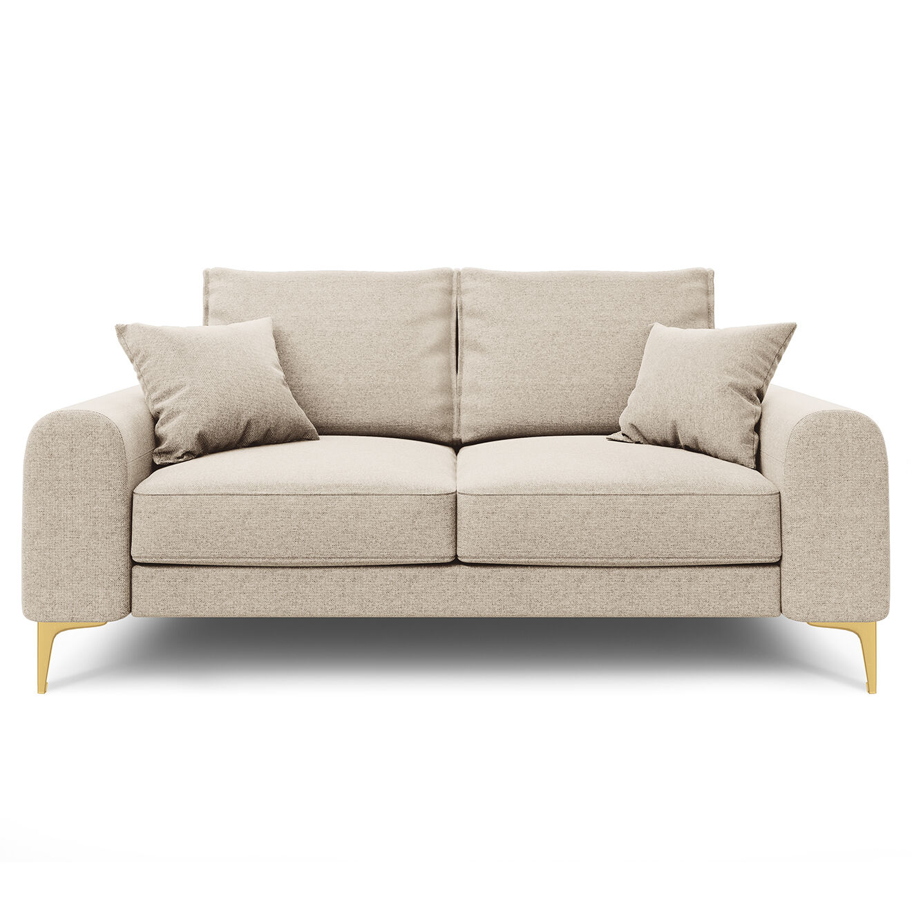 Mazzini Sofas Canapé 2 places Madara beige - 172x102x90 cm