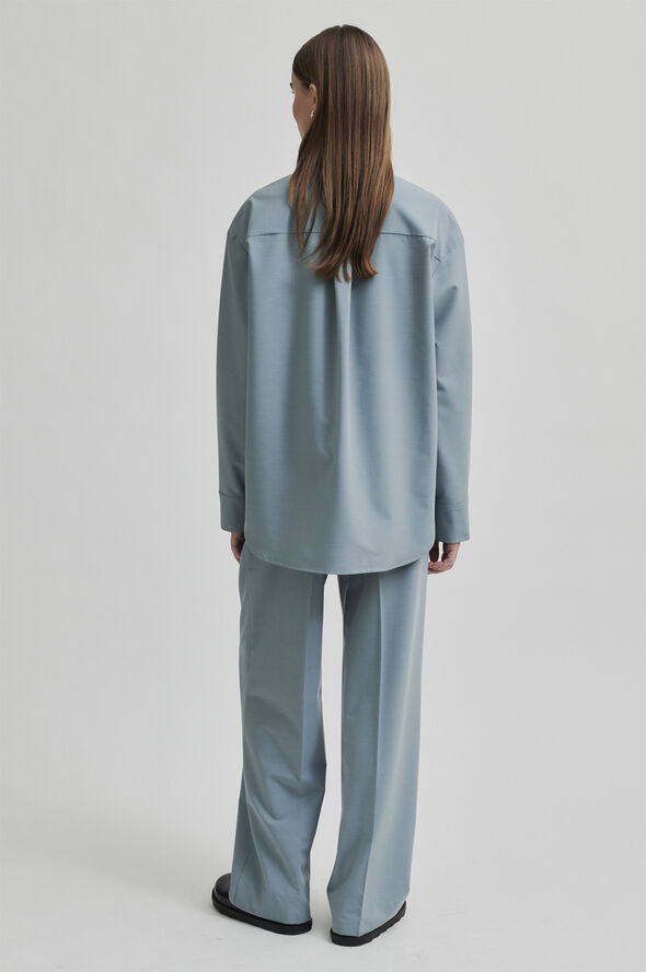Second Female Ohioa Wool Trousers Slate green