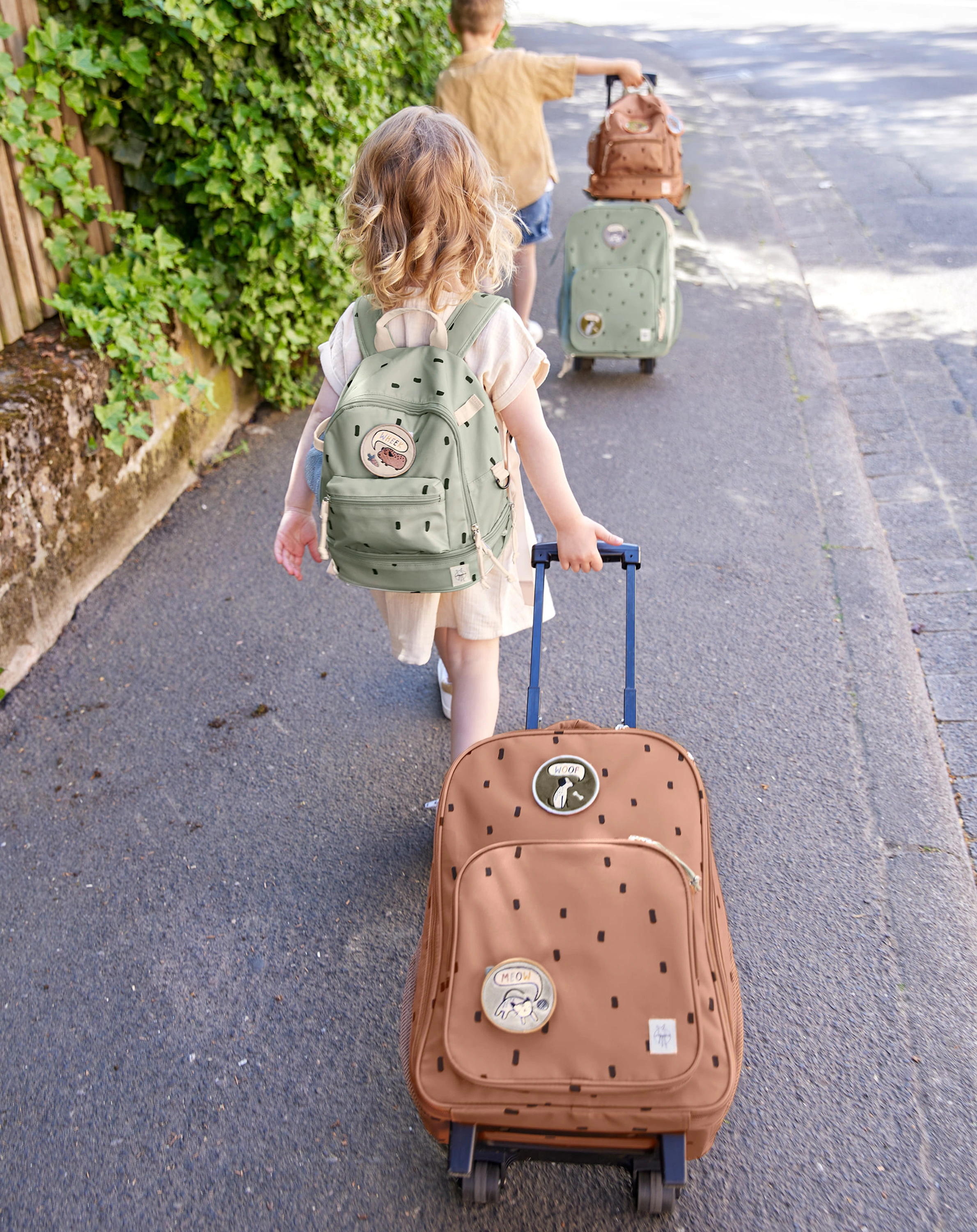Kinder-Trolley HAPPY PRINTS (46x30x24) in caramel