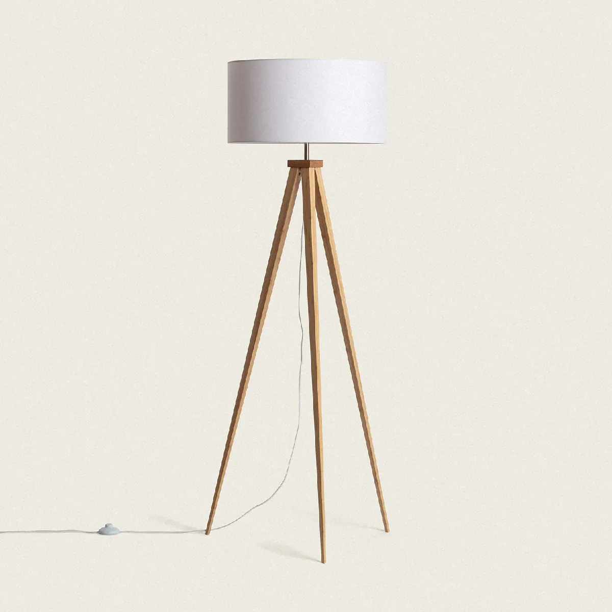 Ledkia Lampadaire Wol Blanc
