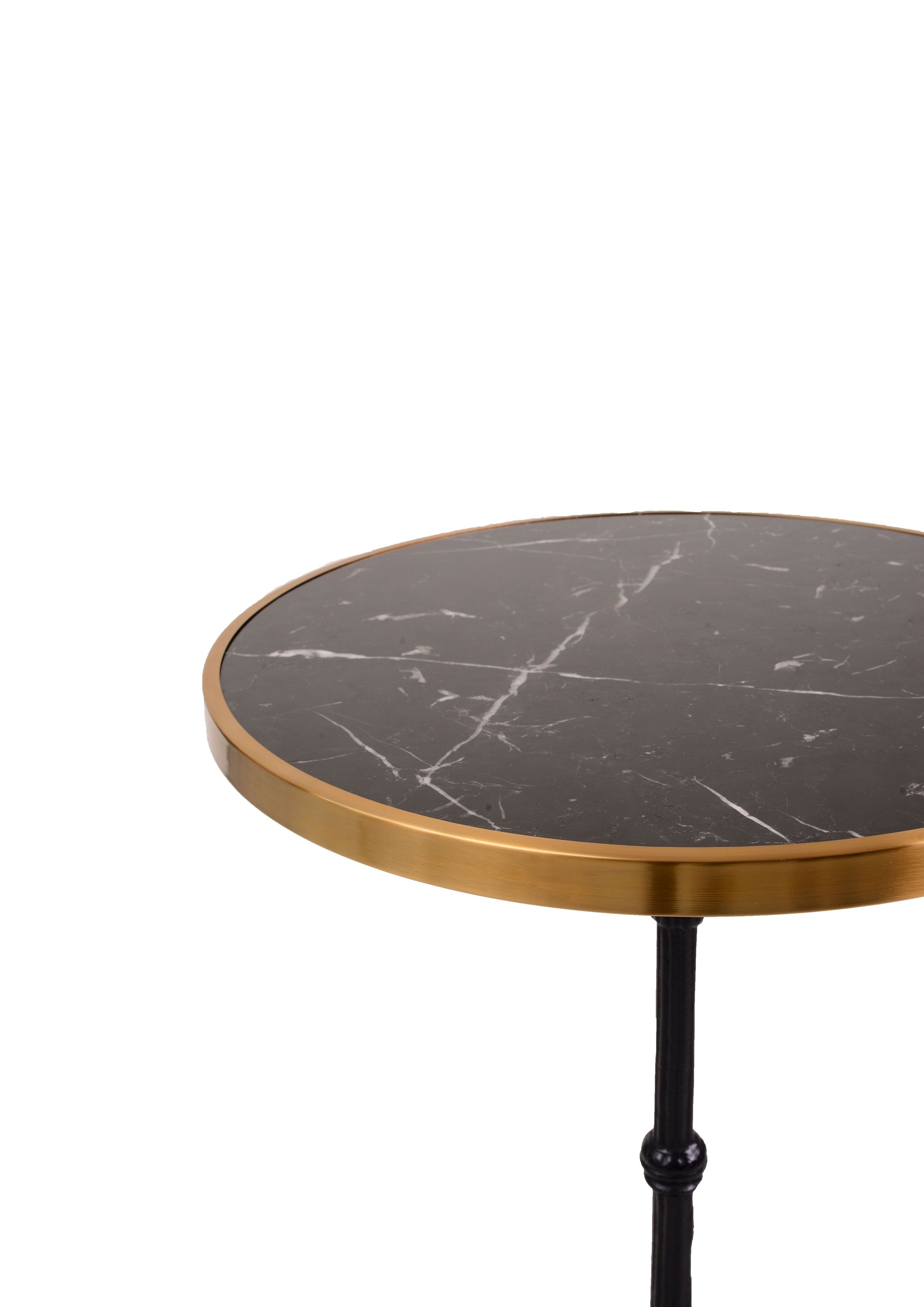 Beistelltisch Marmor Platte Gußeisen Couchtisch Sofatisch Wohnzimmer Tisch