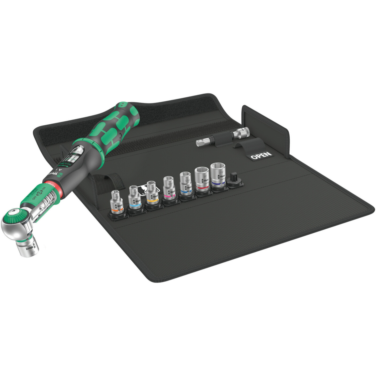 Wera 05075831001 Safe-Torque A 1 Imperial 1 Momentsleutelset met omschakelbare ratel - 2-12 Nm - 1/4