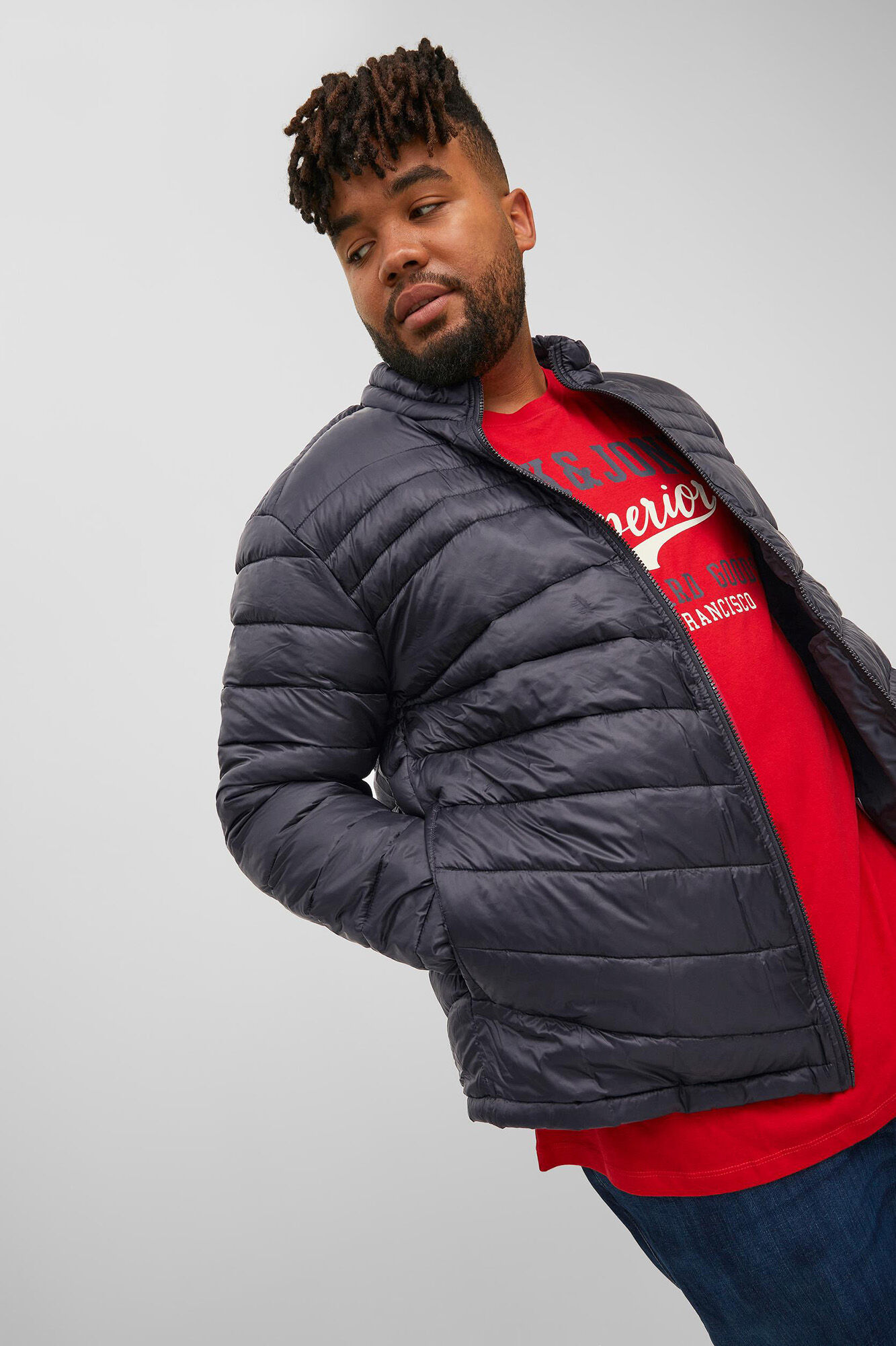 Jaqueta acolchoada estilo puffer PLUS