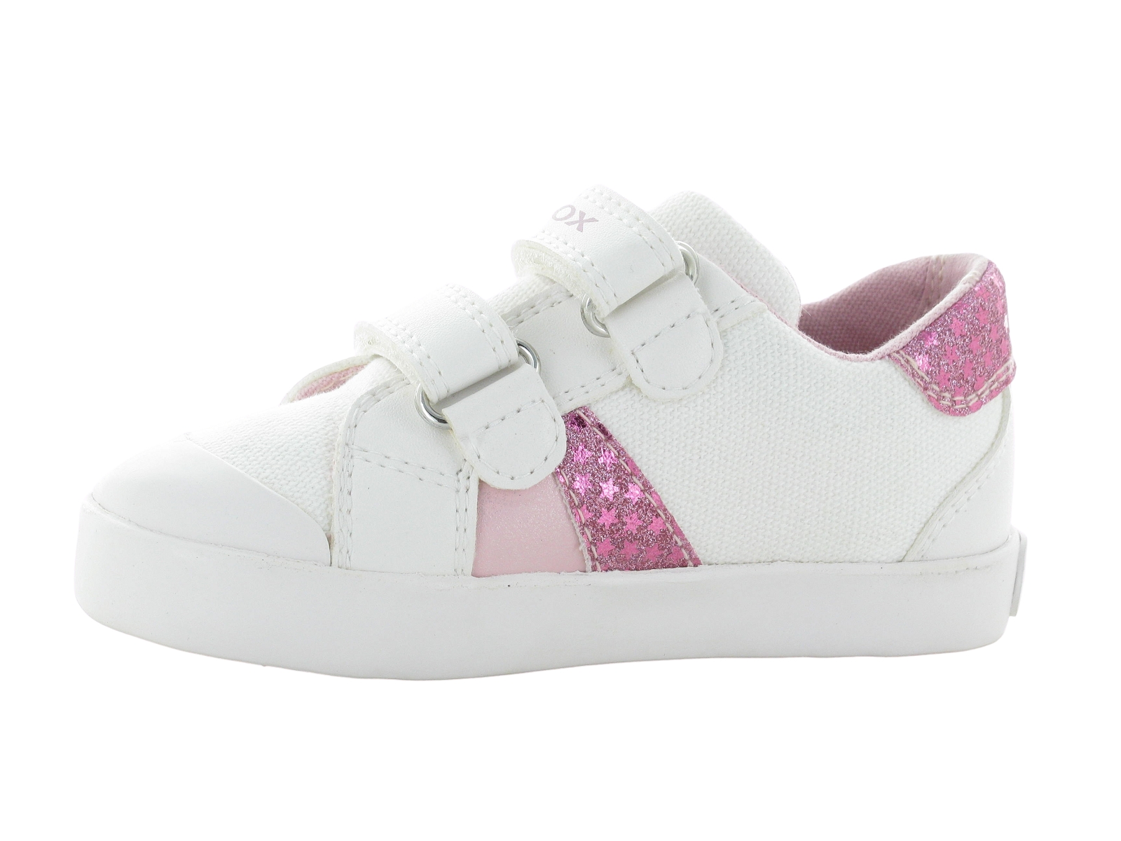 Geox-GISLI GIRL-B021MC Matières combinées Blanc Rose