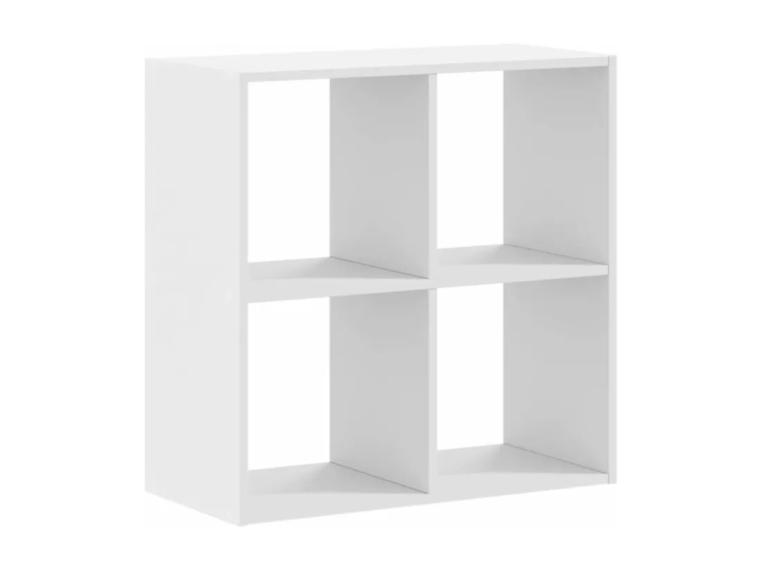 Bibliothèque blanc 68,5x32x68,5 cm bois d'ingénierie
