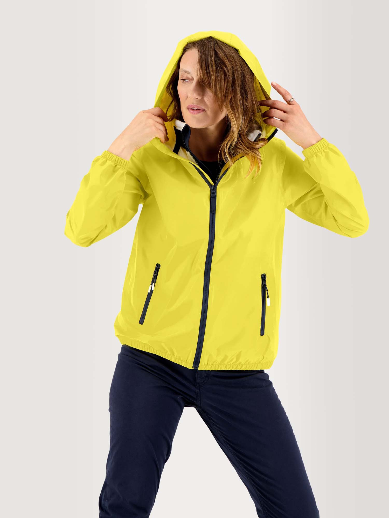 Coupe-Vent Femme Imperméable Jaune