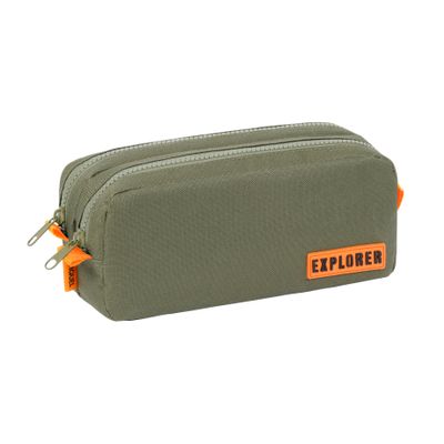 Trousse rectangulaire Explorer - 2 compartiments - disponible dans différentes couleurs - Viquel