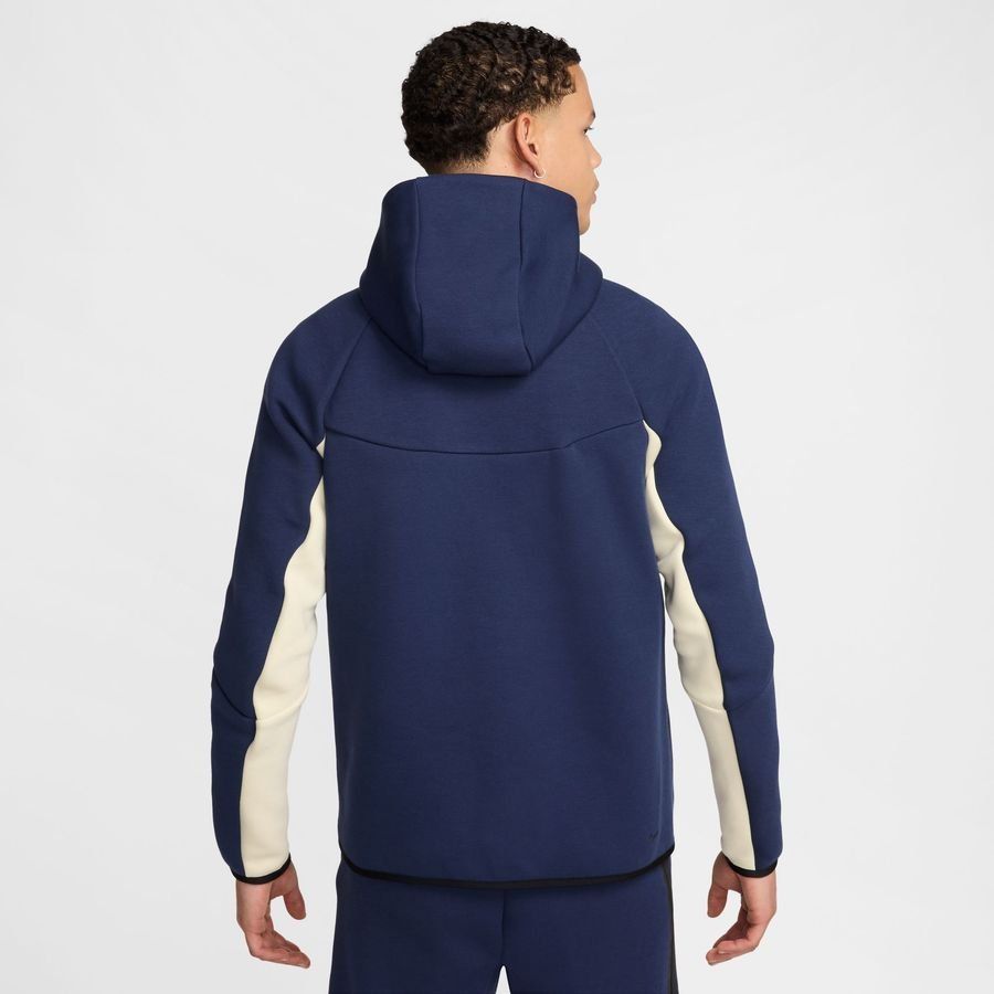 Nike Sweat à Capuche Tech Fleece FZ Coupe-Vent - Bleu Marine/Kaki