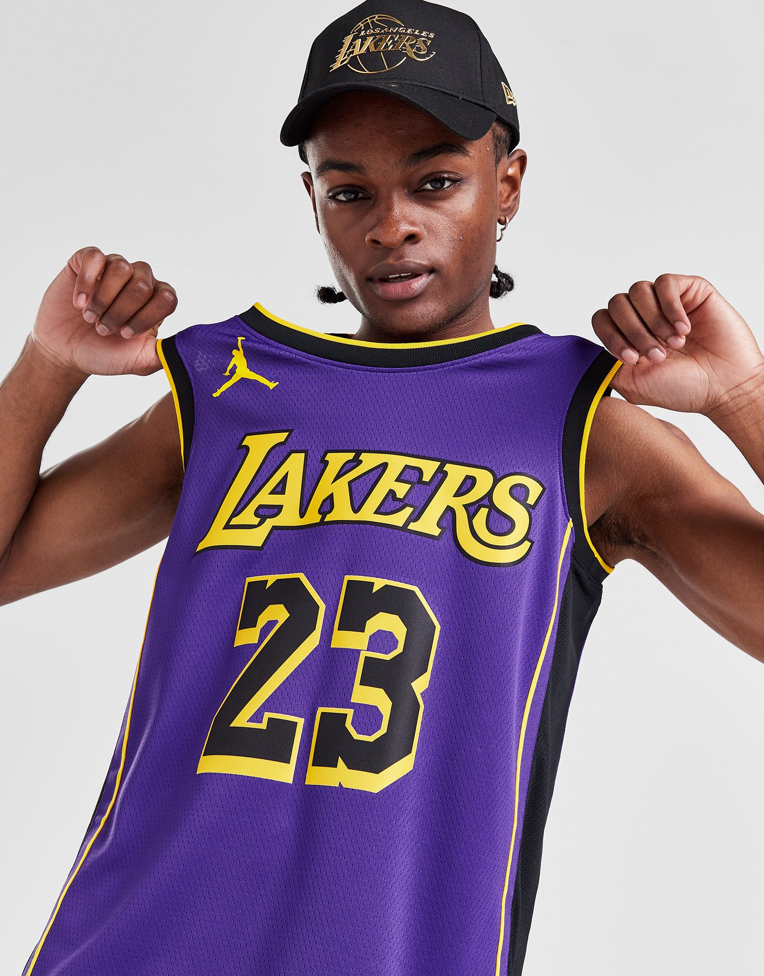 Jordan Maillot NBA LA Lakers James #23 Swingman Homme